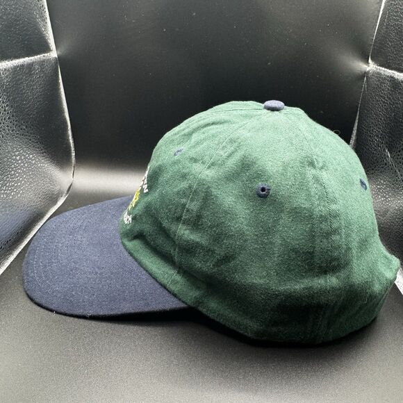 Vintage 100th US Open Pebble Beach 2000 Strap Back Hat Green Made In USA - Picture 2 of 6